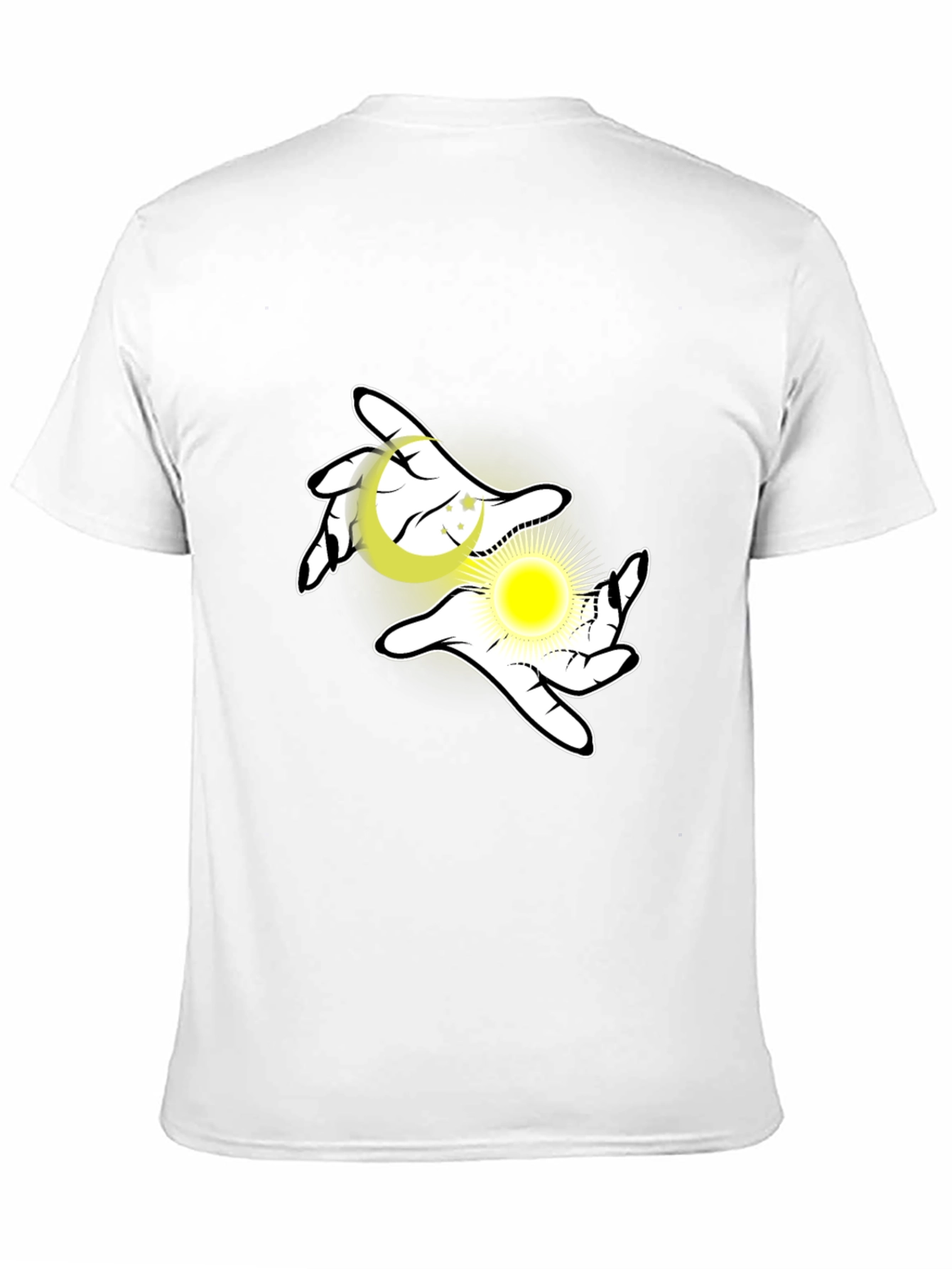 Celestial Hands Graphic Black T-Shirt