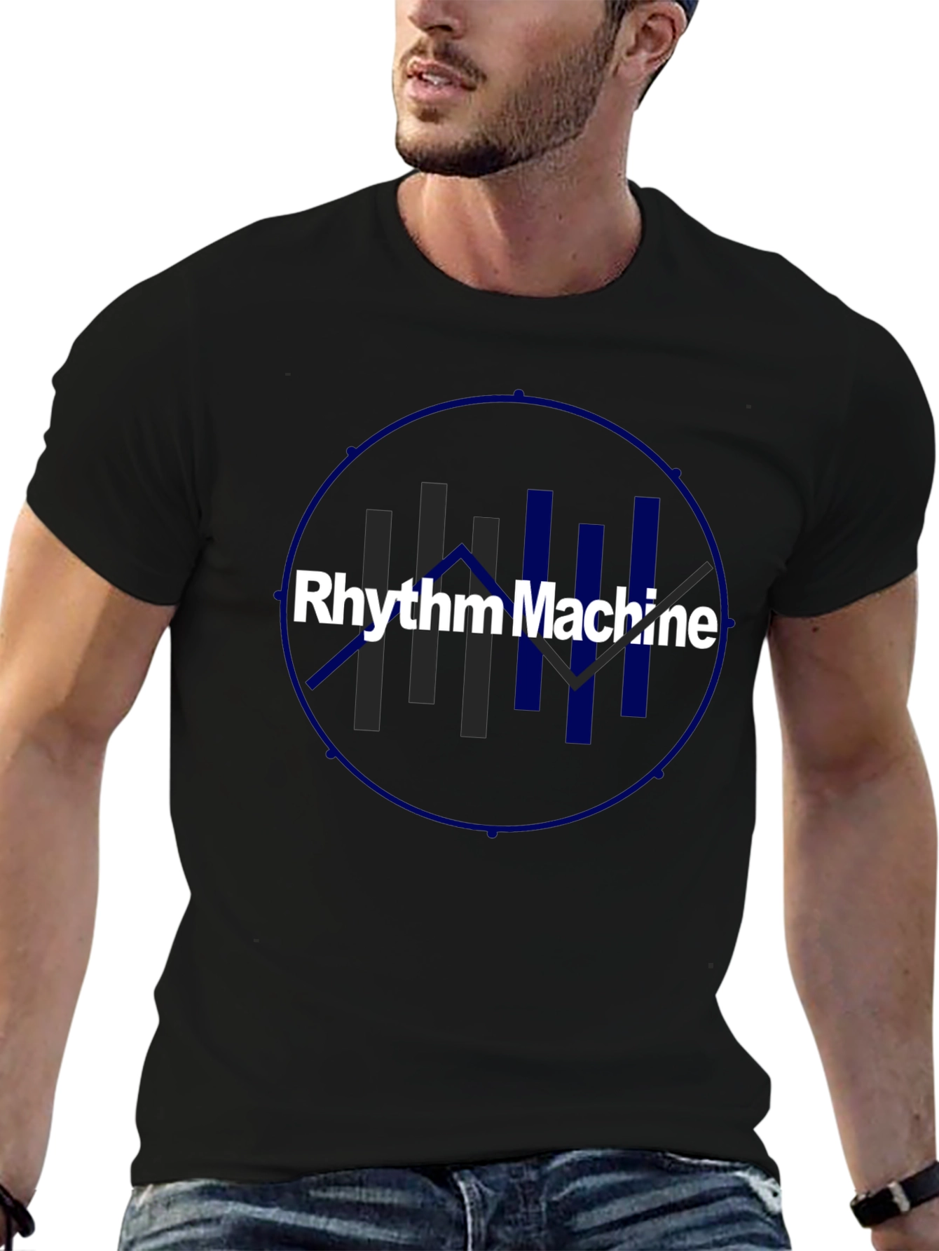 Rhythm Machine Graphic Tee - Stylish Music Inspired Shirt