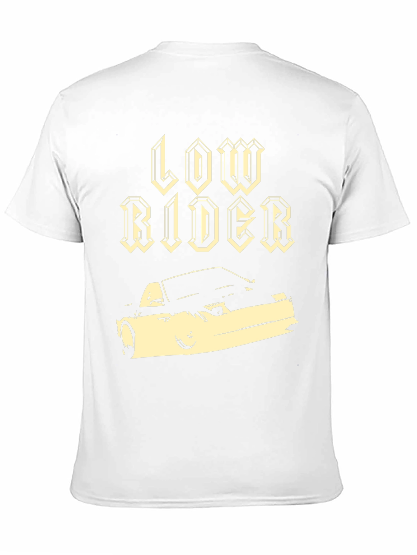Low Rider Car Graphic Black T-Shirt