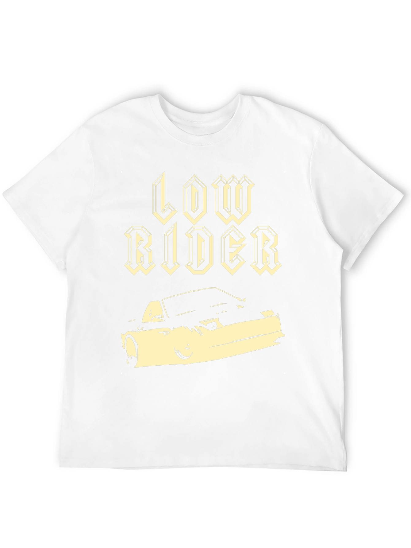 Low Rider Car Graphic Black T-Shirt