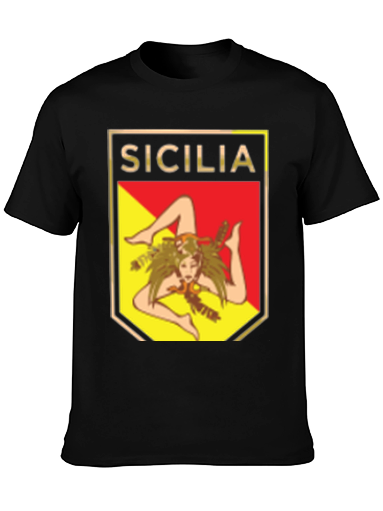 Sicilia Trinacria Symbol T-Shirt - Classic Italian Pride