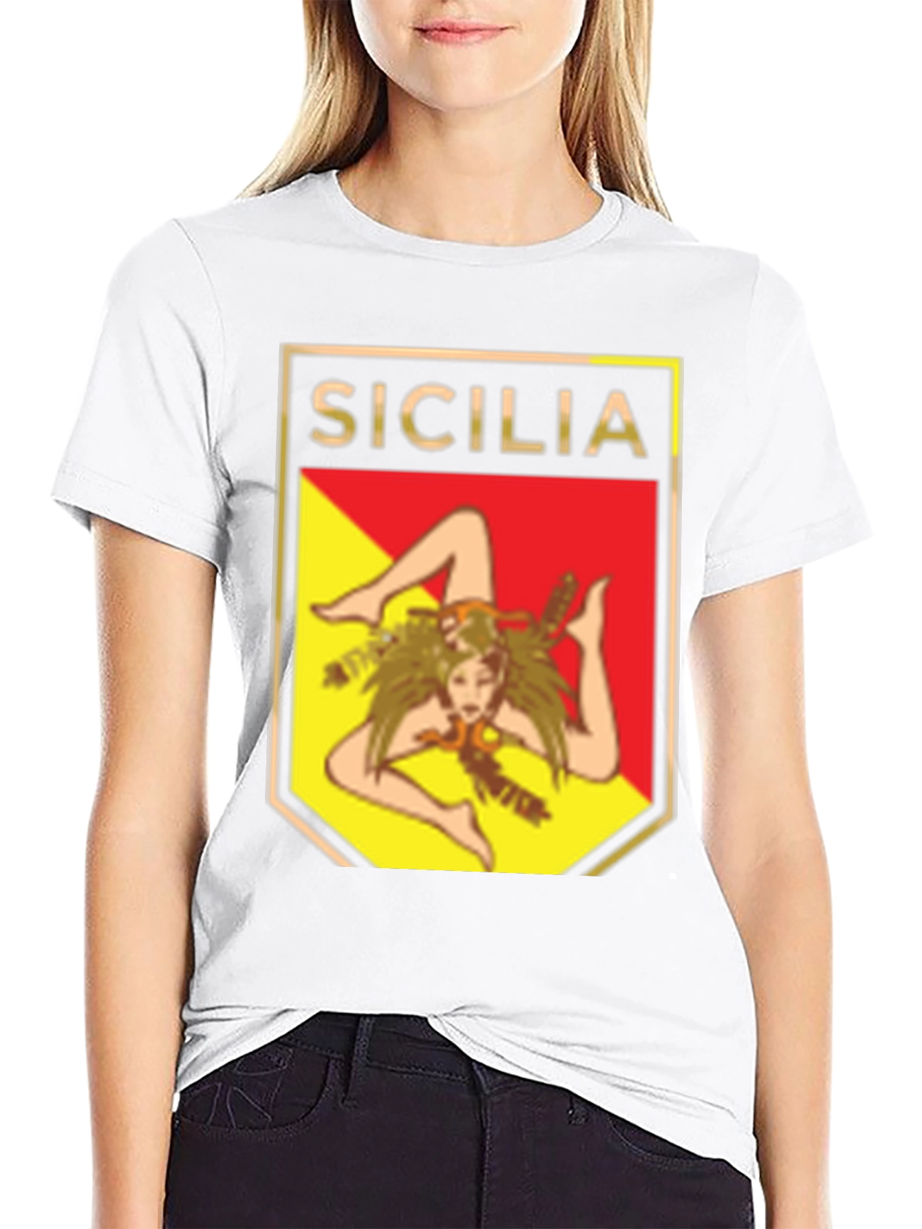 Sicilia Trinacria Symbol T-Shirt - Classic Italian Pride