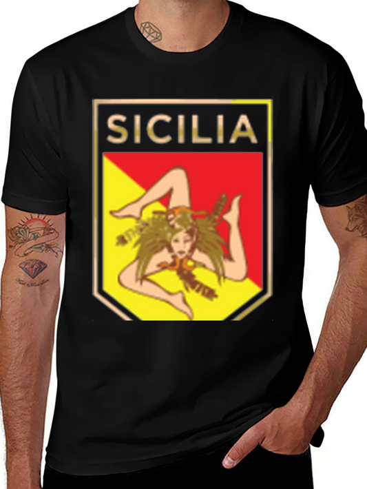Sicilia Trinacria Symbol T-Shirt - Classic Italian Pride