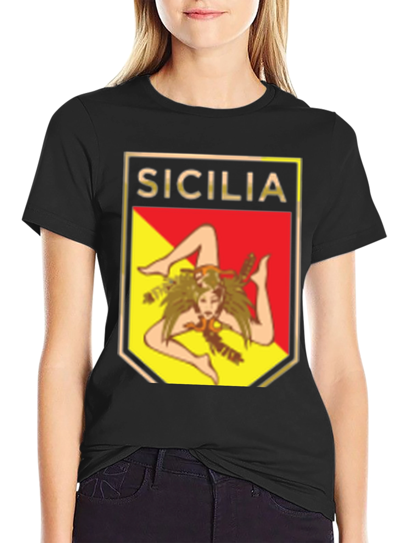 Sicilia Trinacria Symbol T-Shirt - Classic Italian Pride