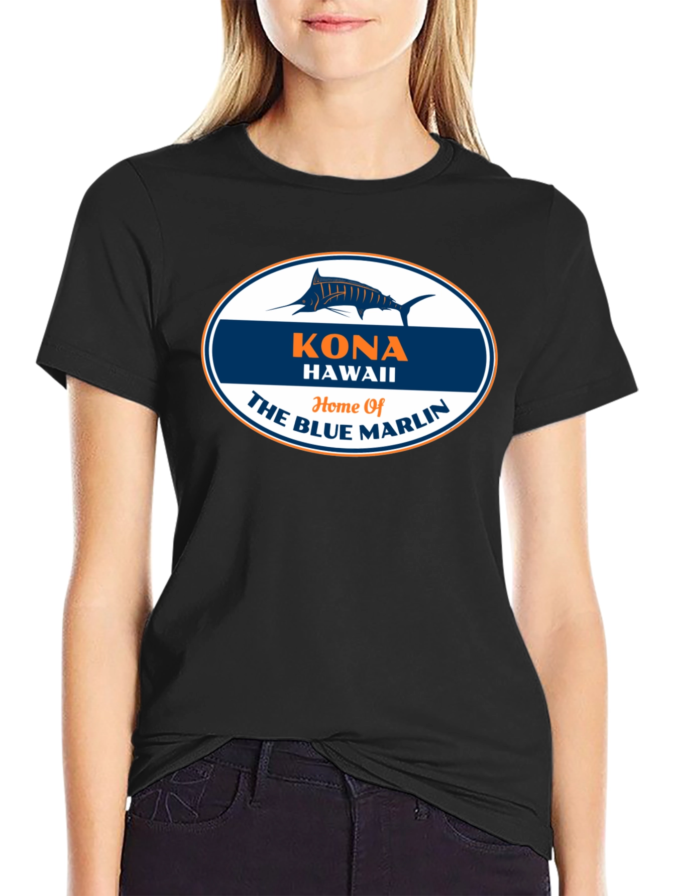 Kona Hawaii Blue Marlin Graphic T-Shirt