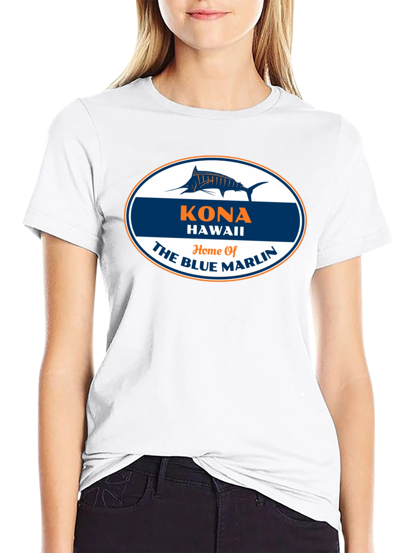 Kona Hawaii Blue Marlin Graphic T-Shirt