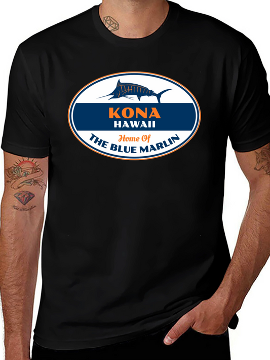 Kona Hawaii Blue Marlin Graphic T-Shirt