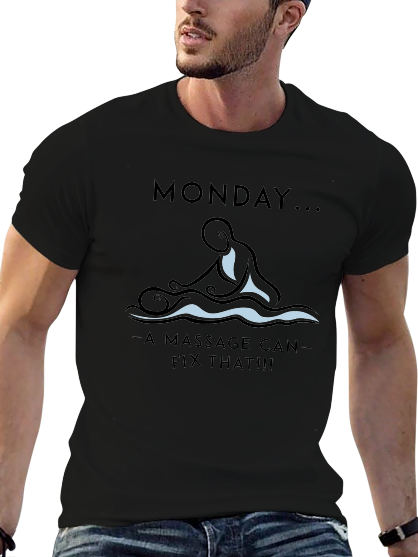 Monday Massage T-Shirt - Relax & Recharge!