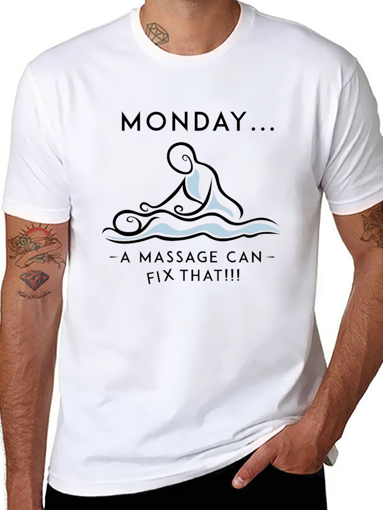 Monday Massage T-Shirt - Relax & Recharge!