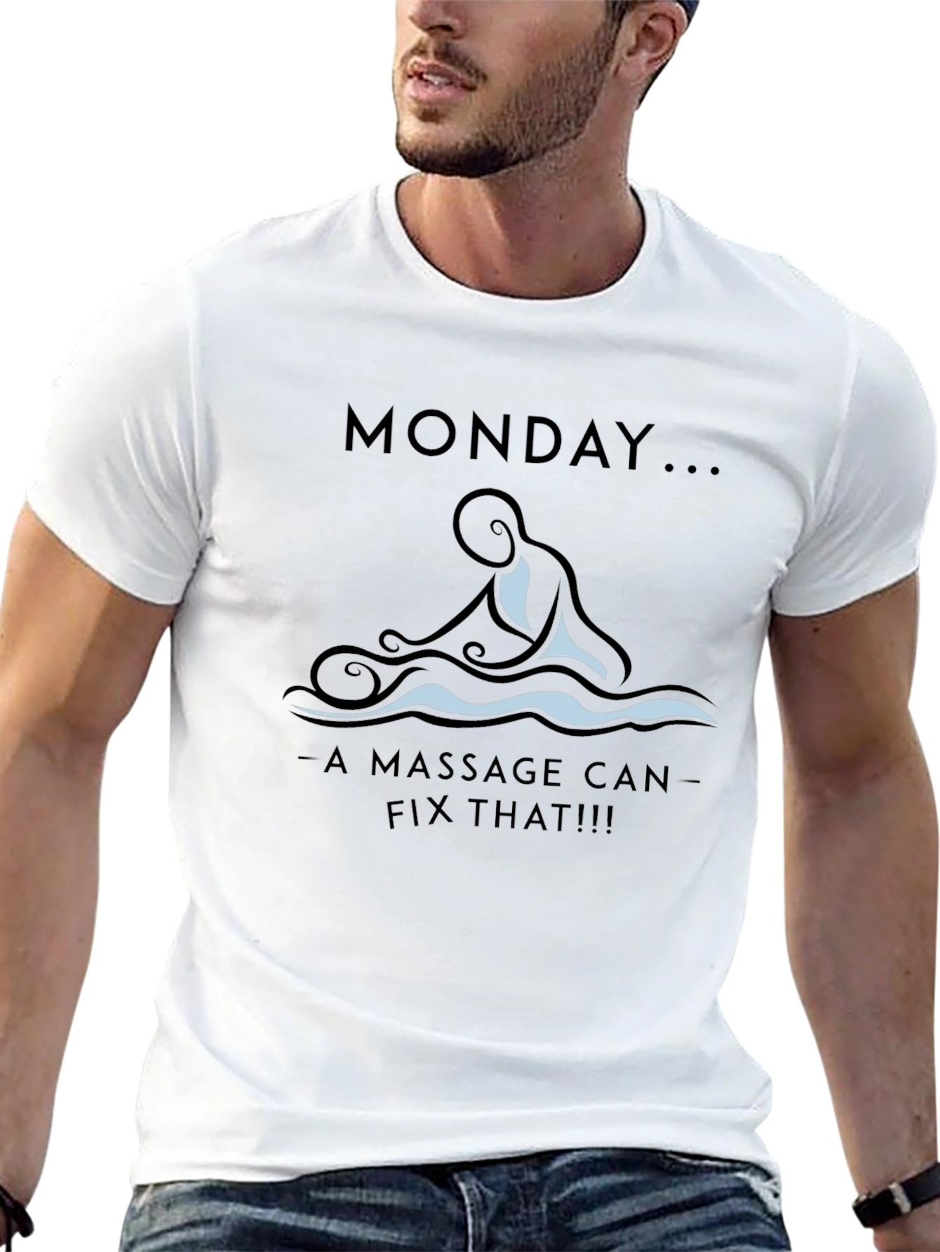 Monday Massage T-Shirt - Relax & Recharge!