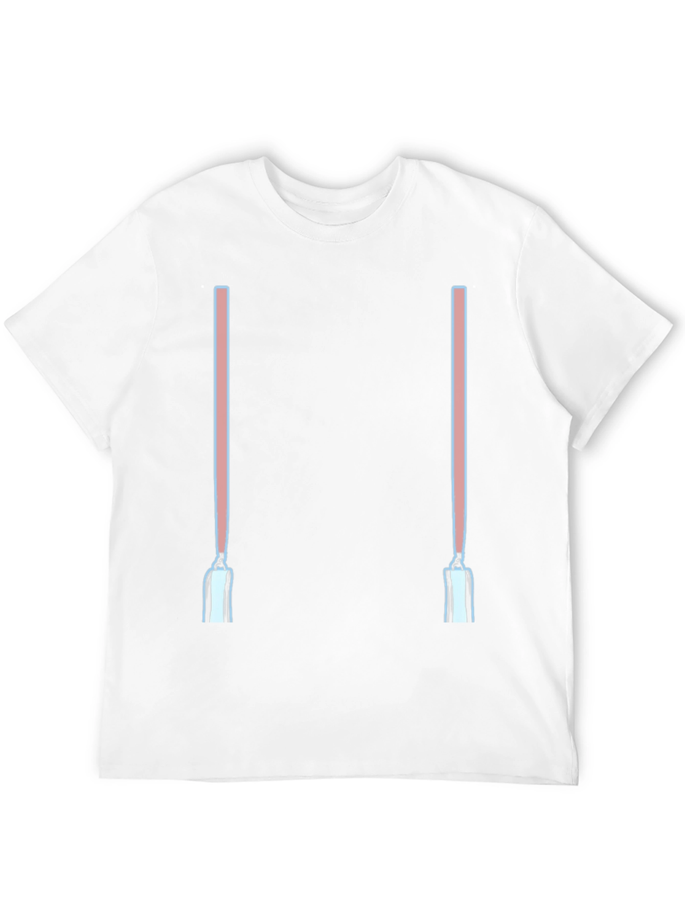 Novelty Suspenders Graphic Tee - Black