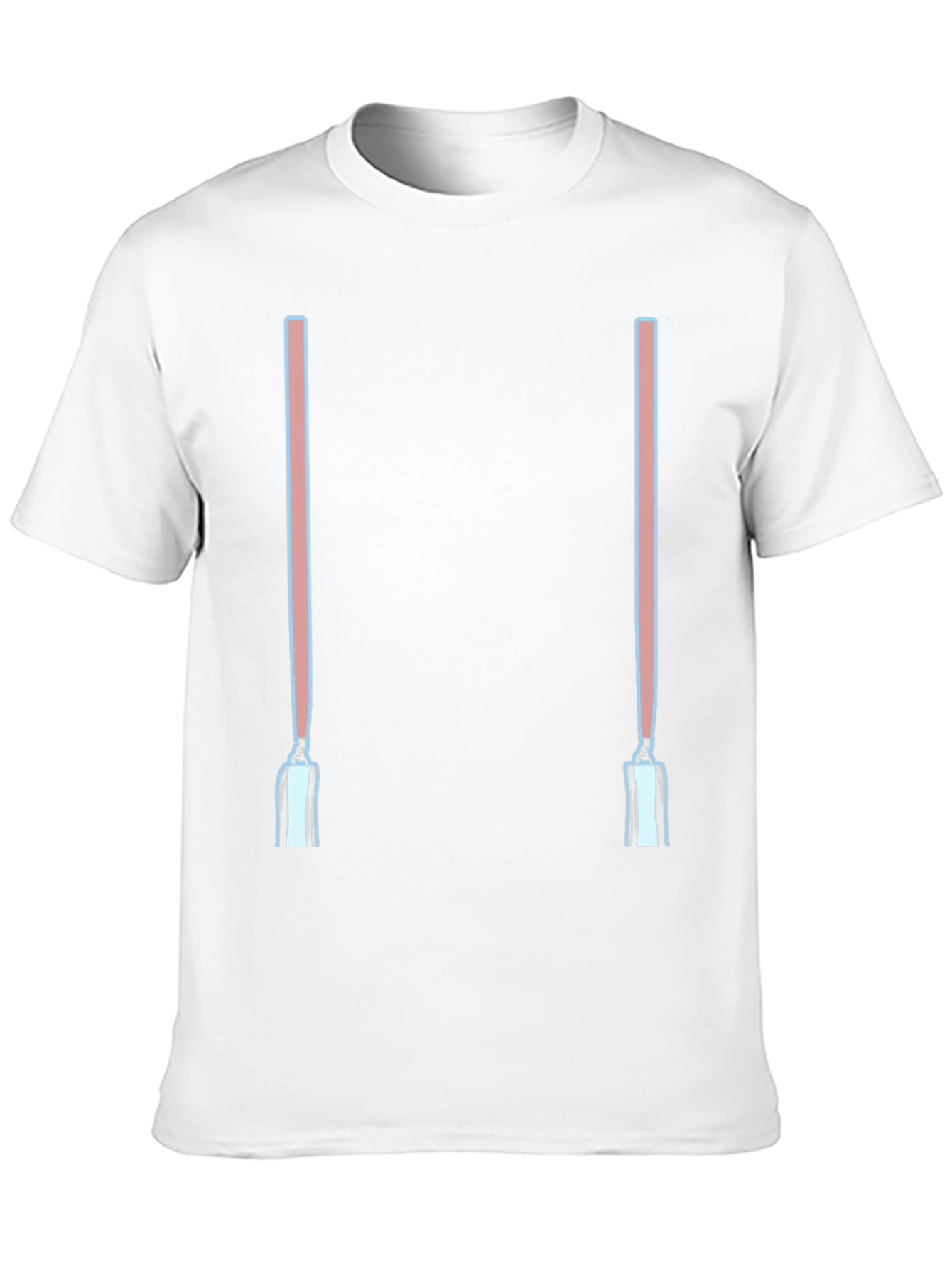 Novelty Suspenders Graphic Tee - Black