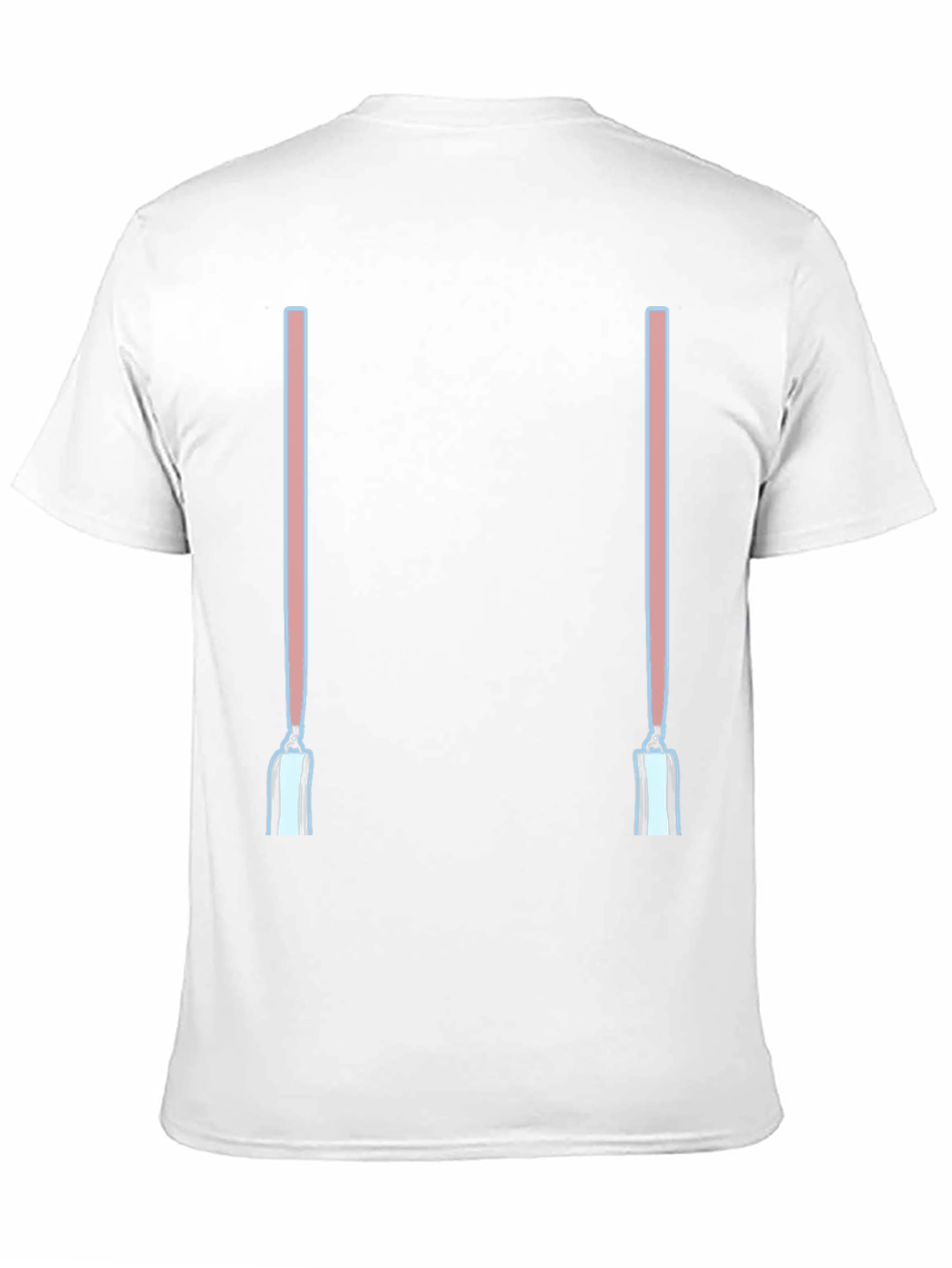 Novelty Suspenders Graphic Tee - Black