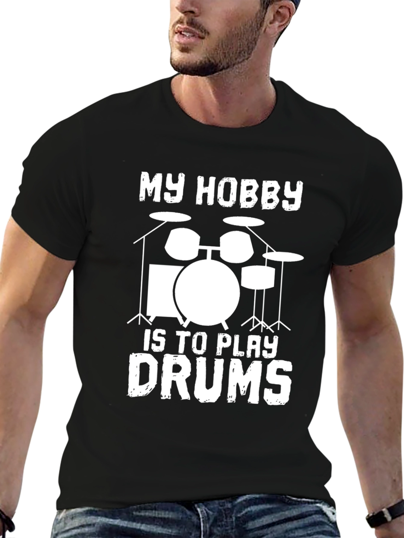 My Hobby is to Play Drums Graphic T-Shirt
