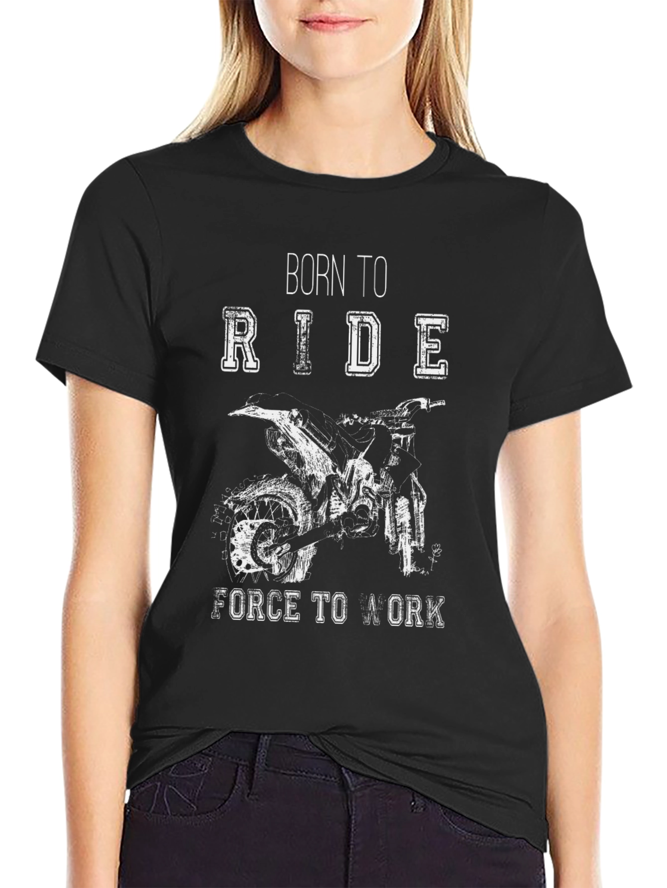 Born to Ride Black Graphic Tee