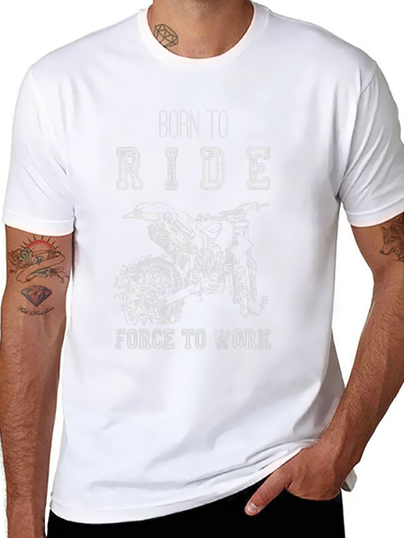 Born to Ride Black Graphic Tee