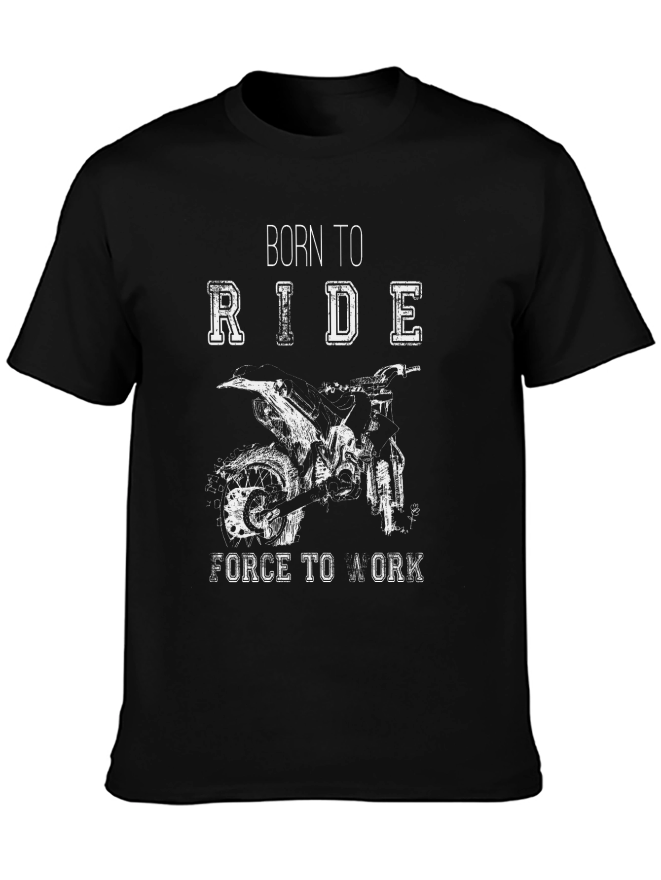 Born to Ride Black Graphic Tee