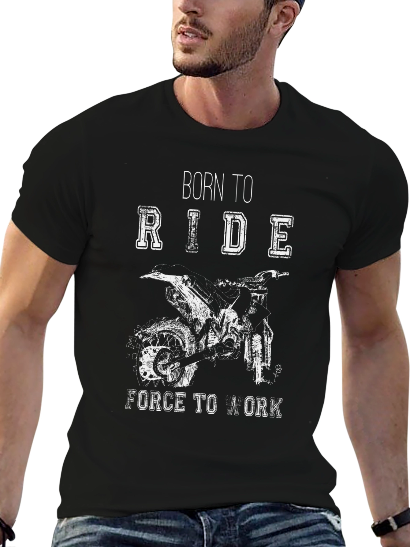 Born to Ride Black Graphic Tee