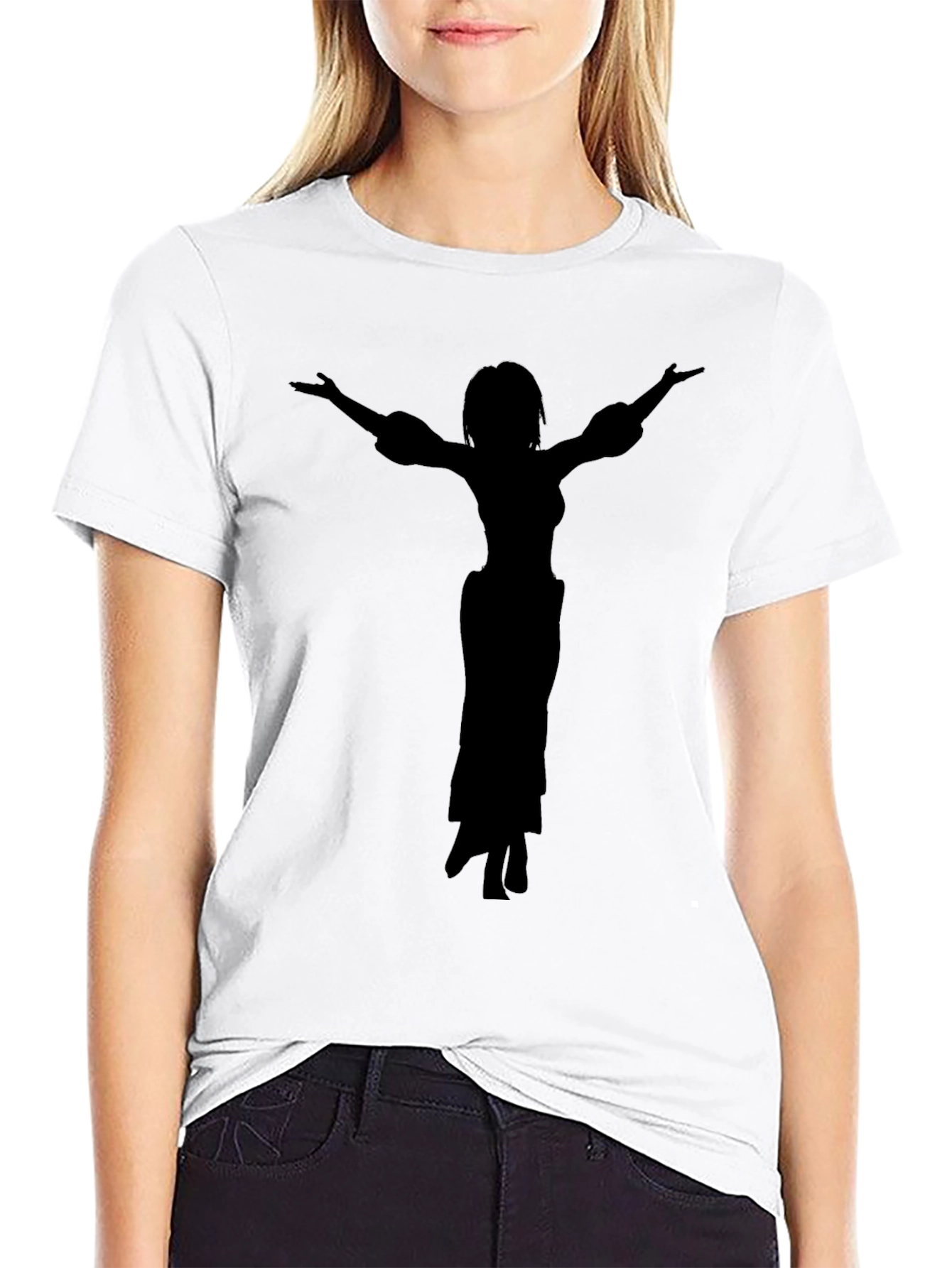 Silhouette Graphic T-Shirt - Casual Cotton Tee