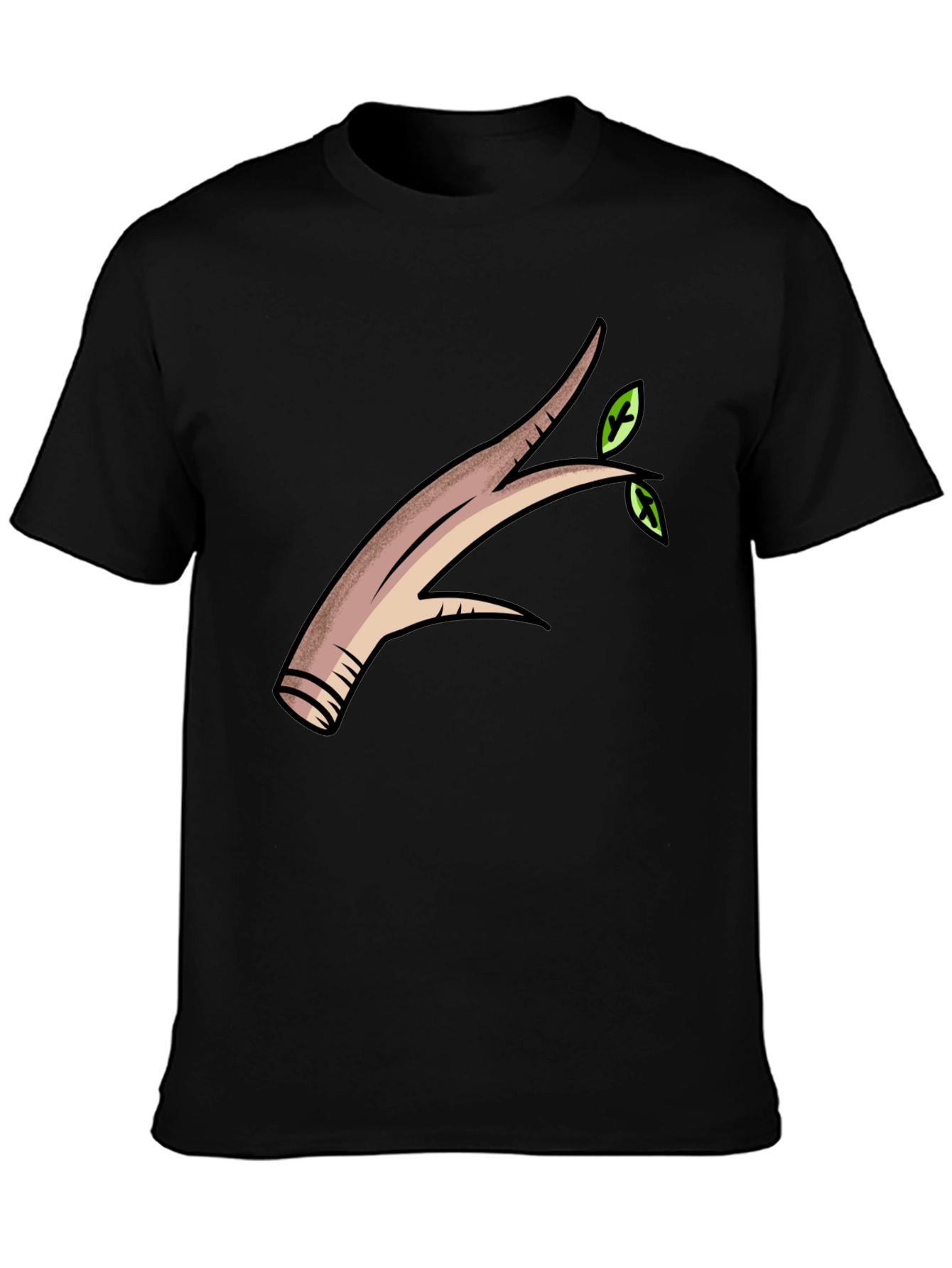 Nature Branch Graphic T-Shirt - Black