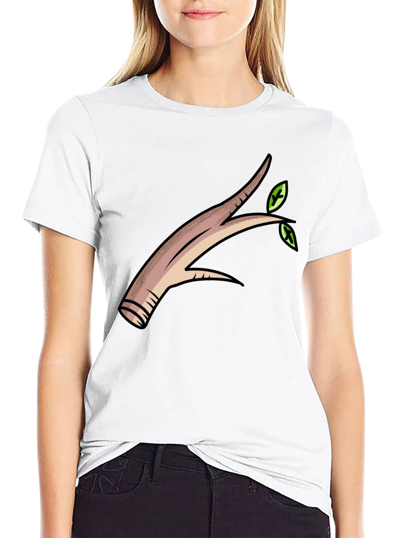 Nature Branch Graphic T-Shirt - Black