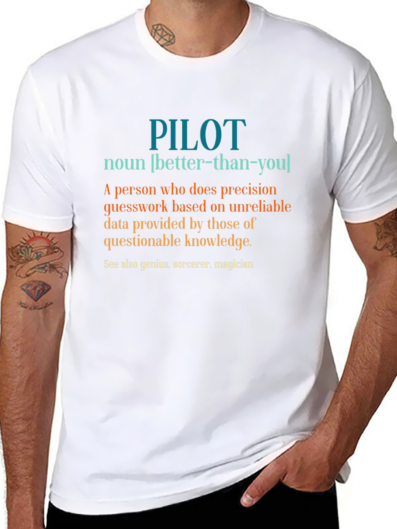 Pilot Definition T-Shirt - Precision & Humor