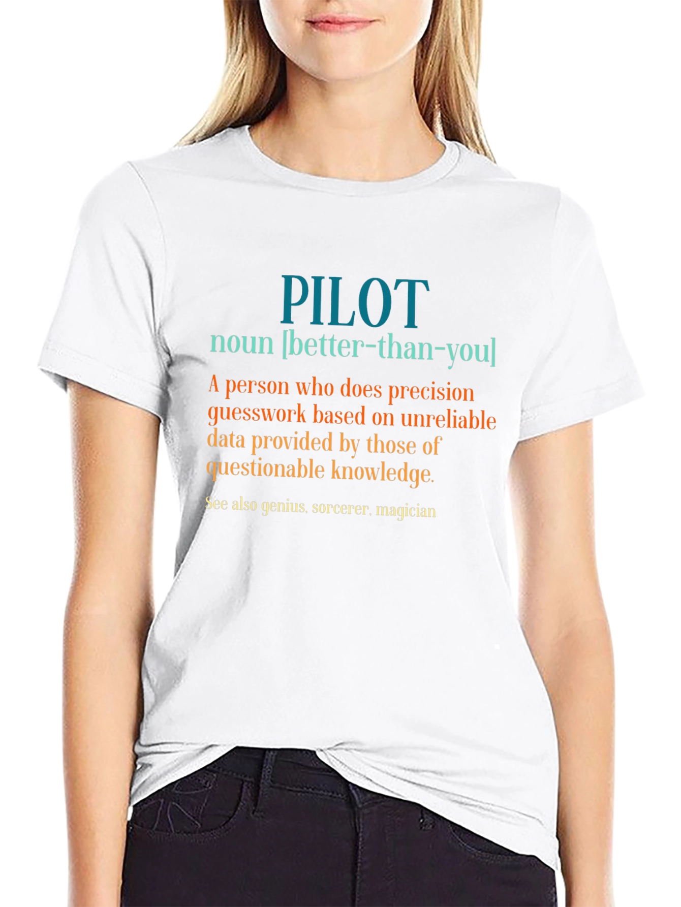Pilot Definition T-Shirt - Precision & Humor