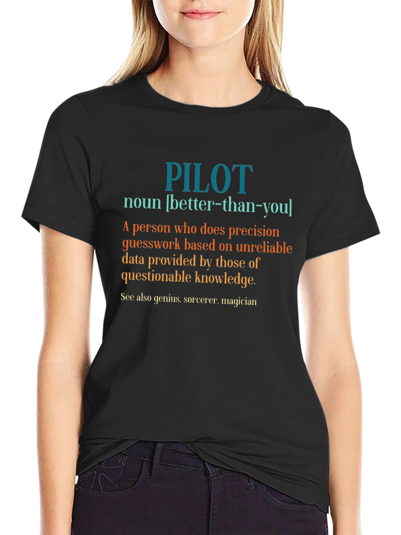 Pilot Definition T-Shirt - Precision & Humor