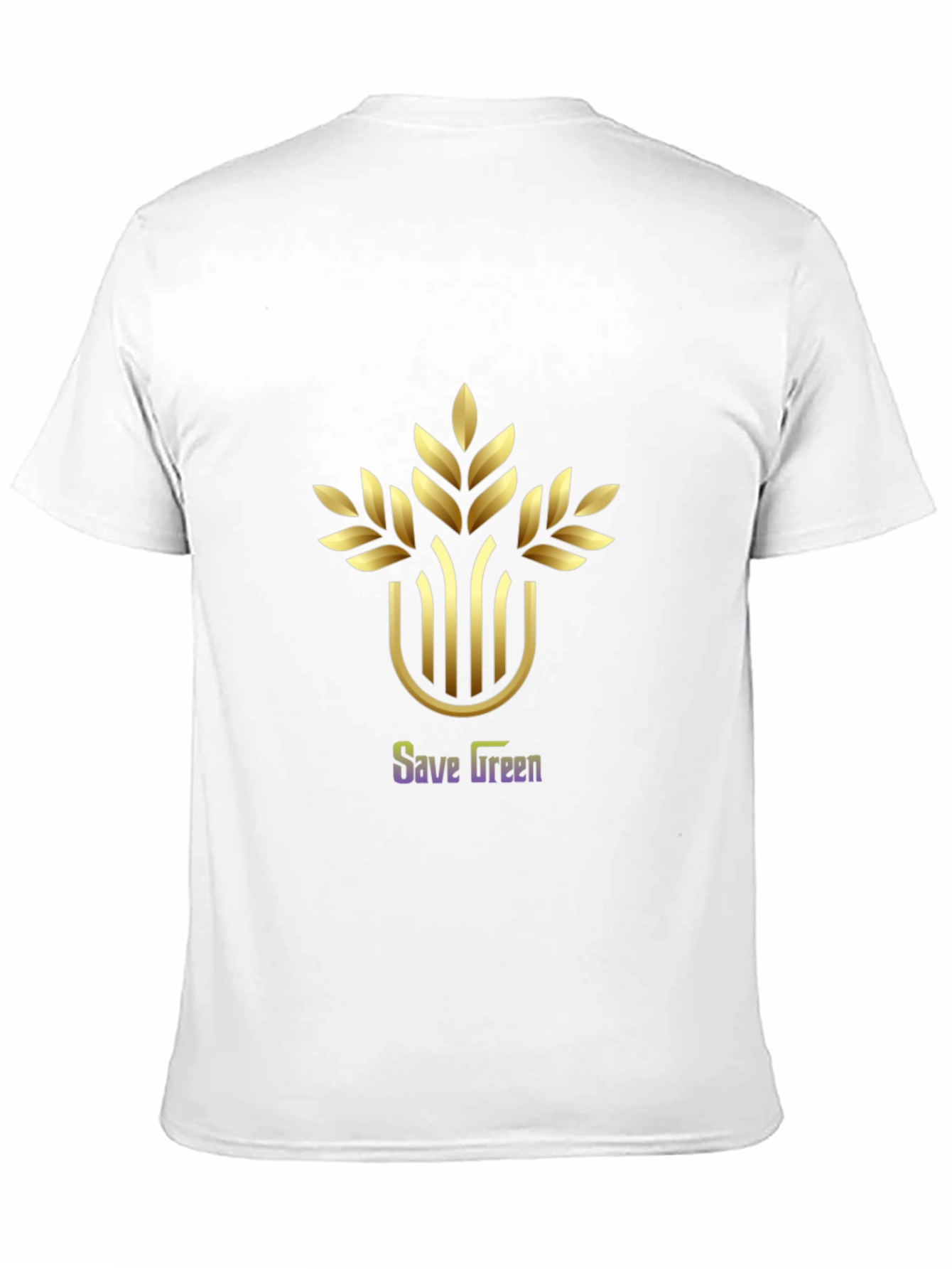 Save Green Graphic Tee - Eco Friendly Black T-Shirt