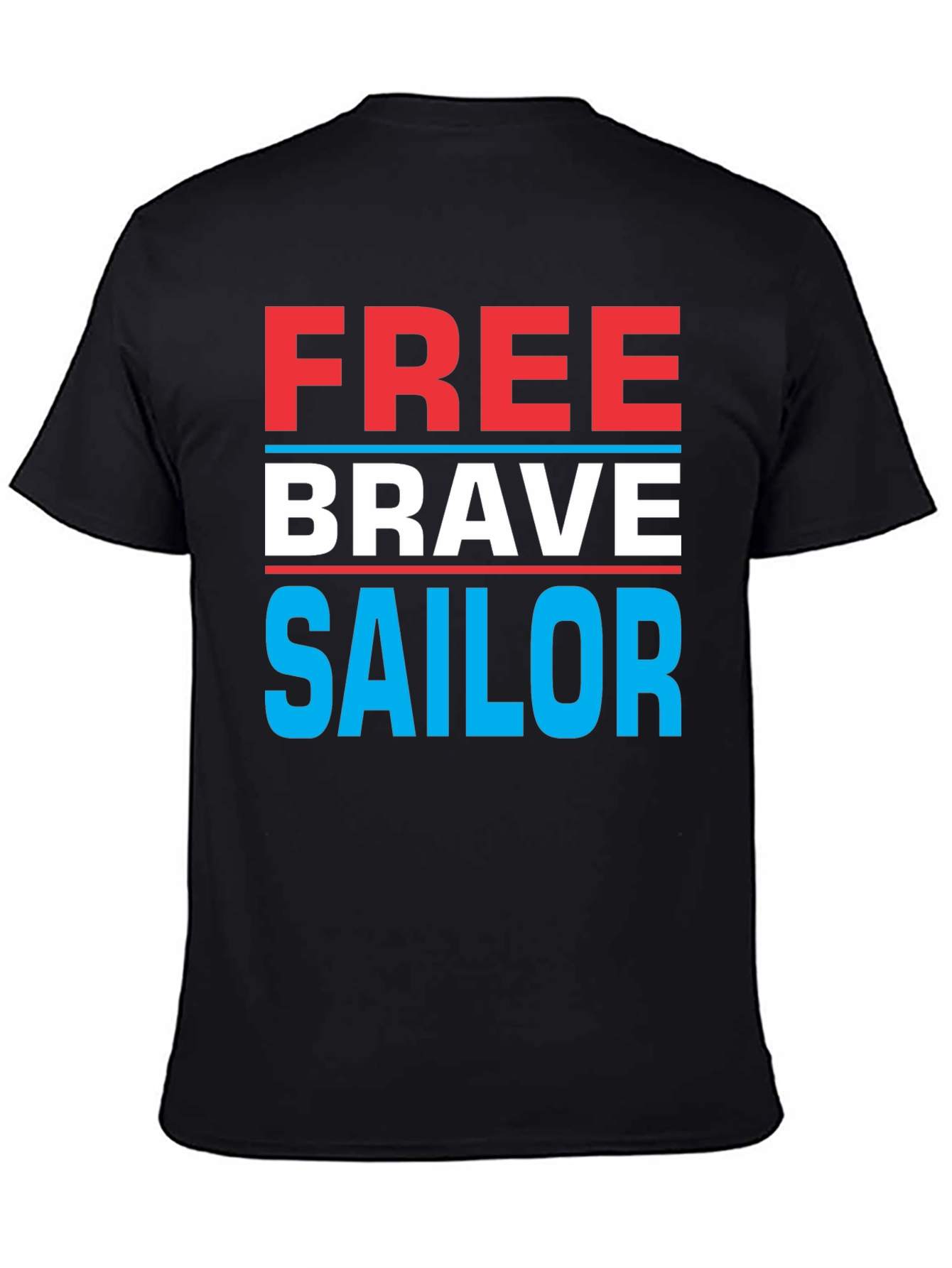 Free Brave Sailor Graphic T-Shirt