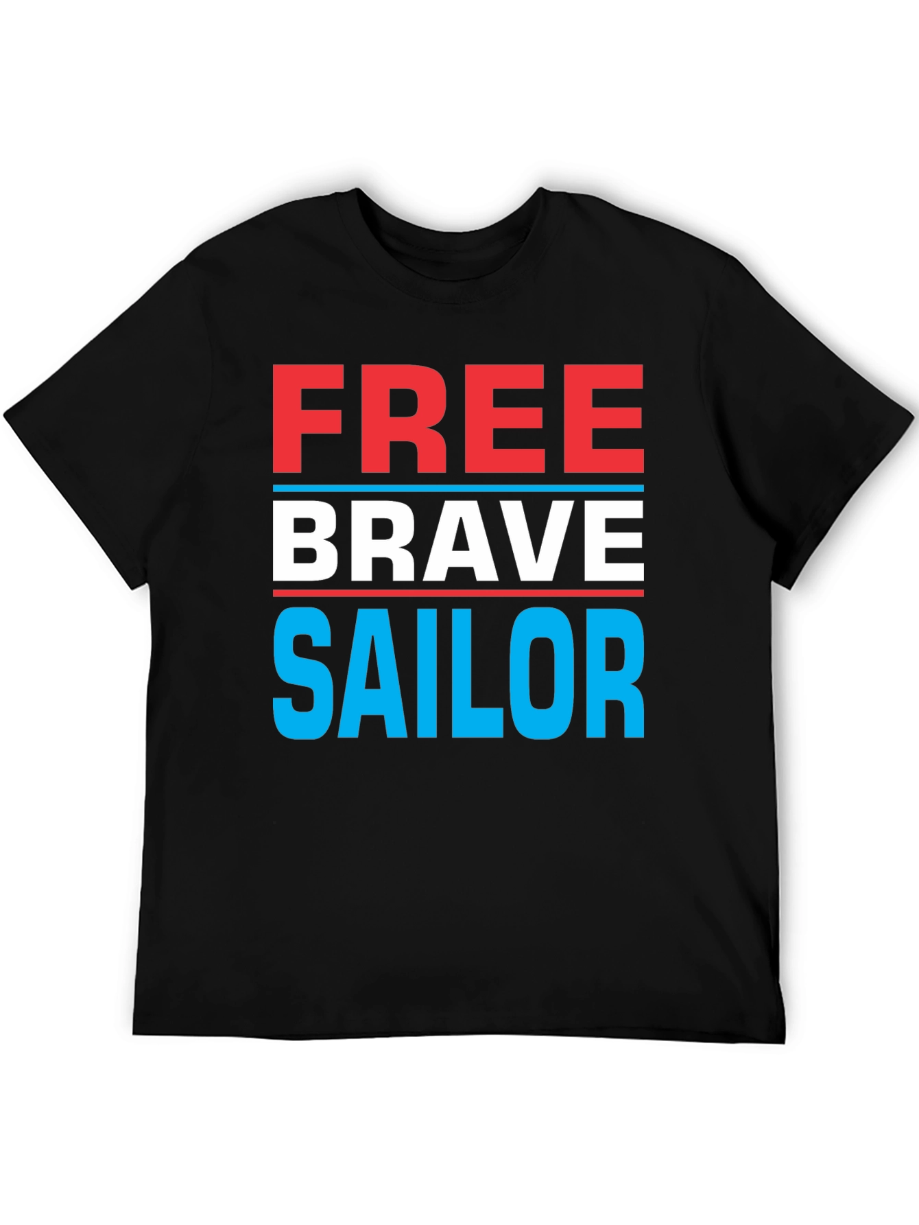 Free Brave Sailor Graphic T-Shirt