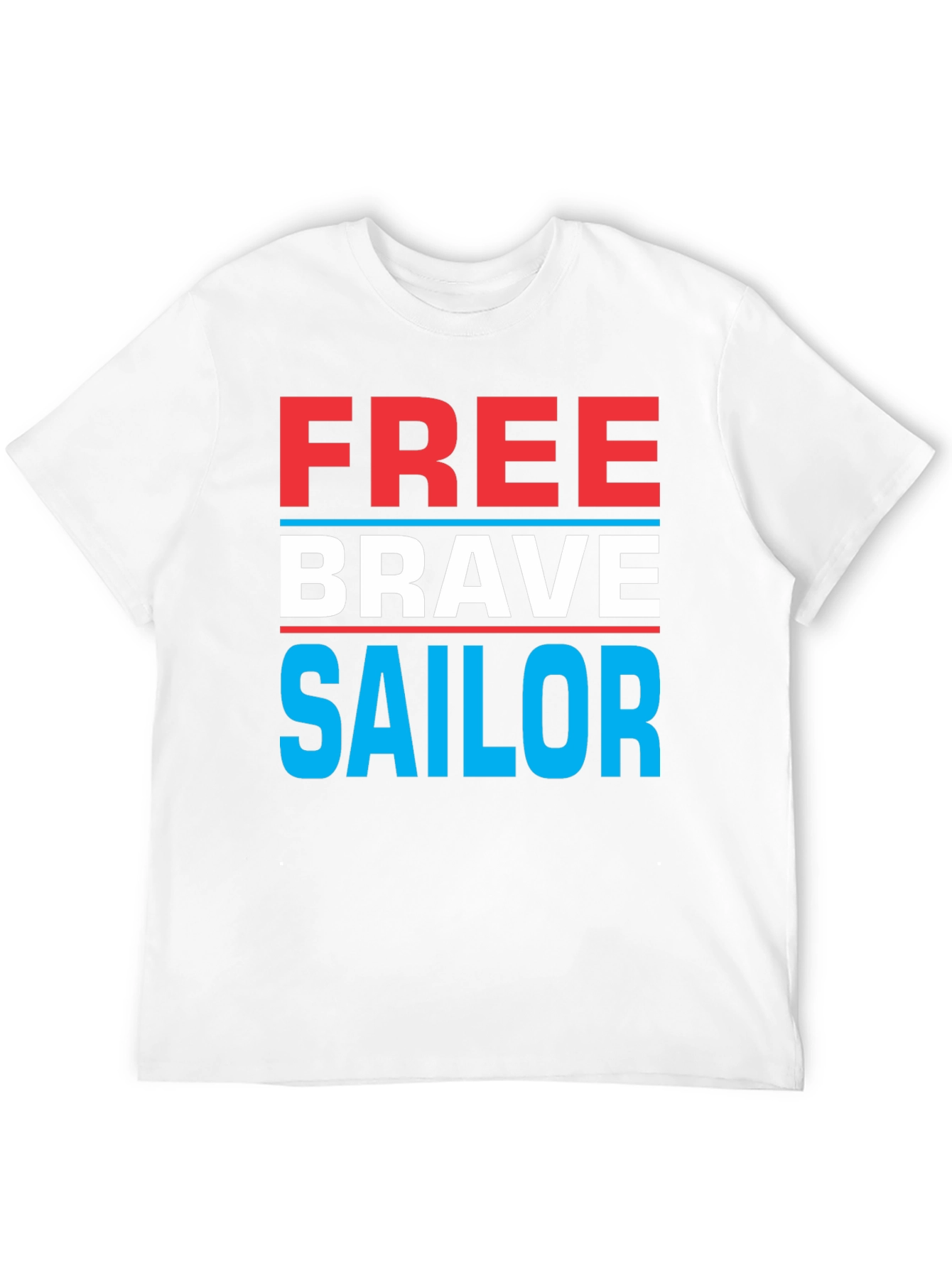 Free Brave Sailor Graphic T-Shirt