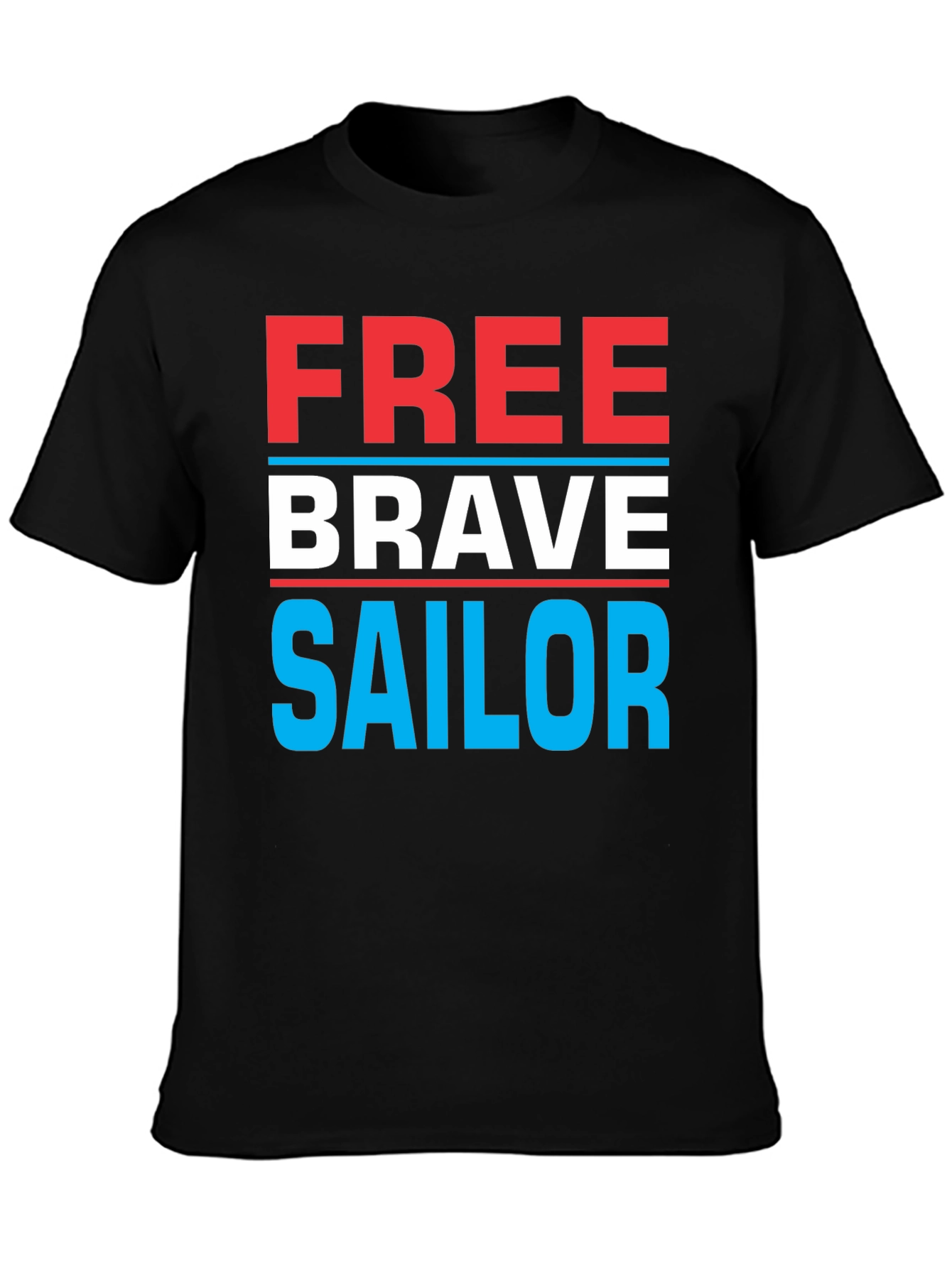 Free Brave Sailor Graphic T-Shirt