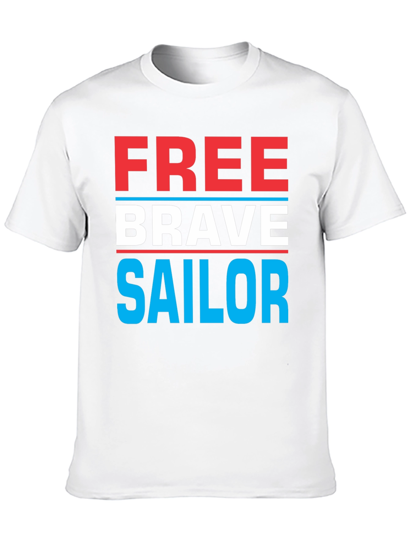 Free Brave Sailor Graphic T-Shirt