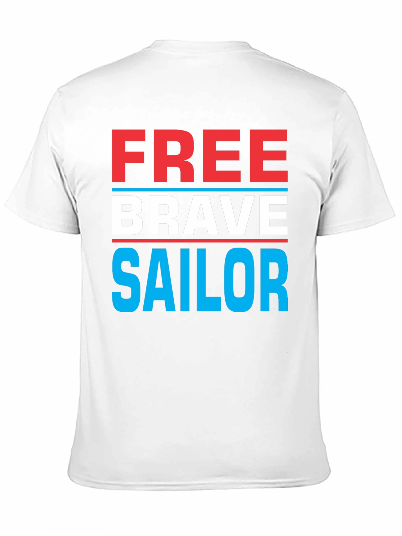 Free Brave Sailor Graphic T-Shirt