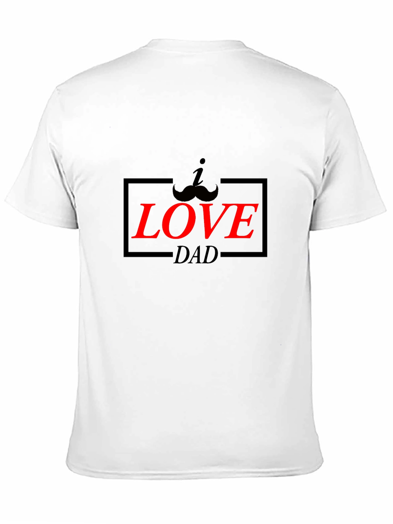 I Mustache You Dad T-Shirt - Black
