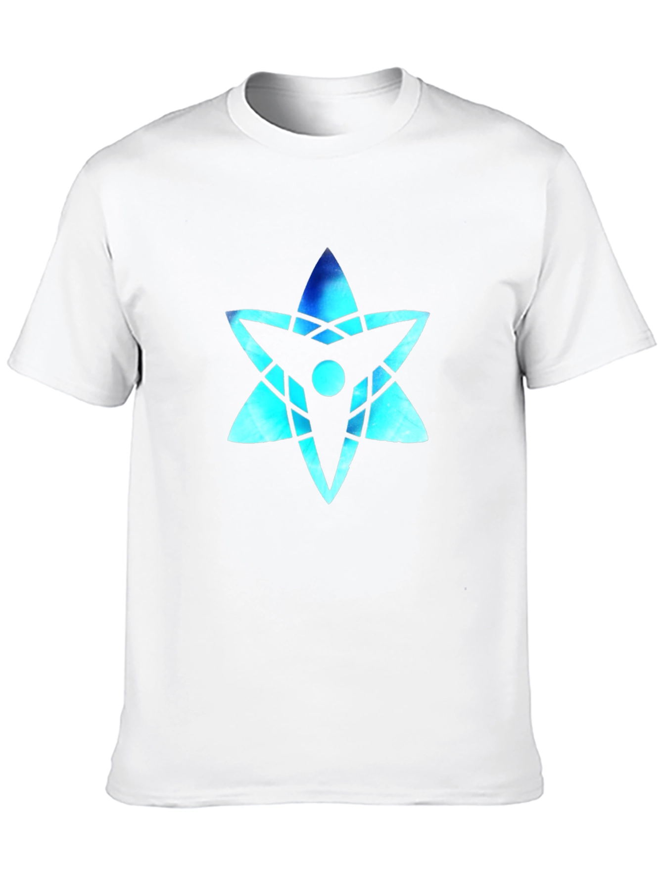 Cool Blue Star Graphic Black T-Shirt