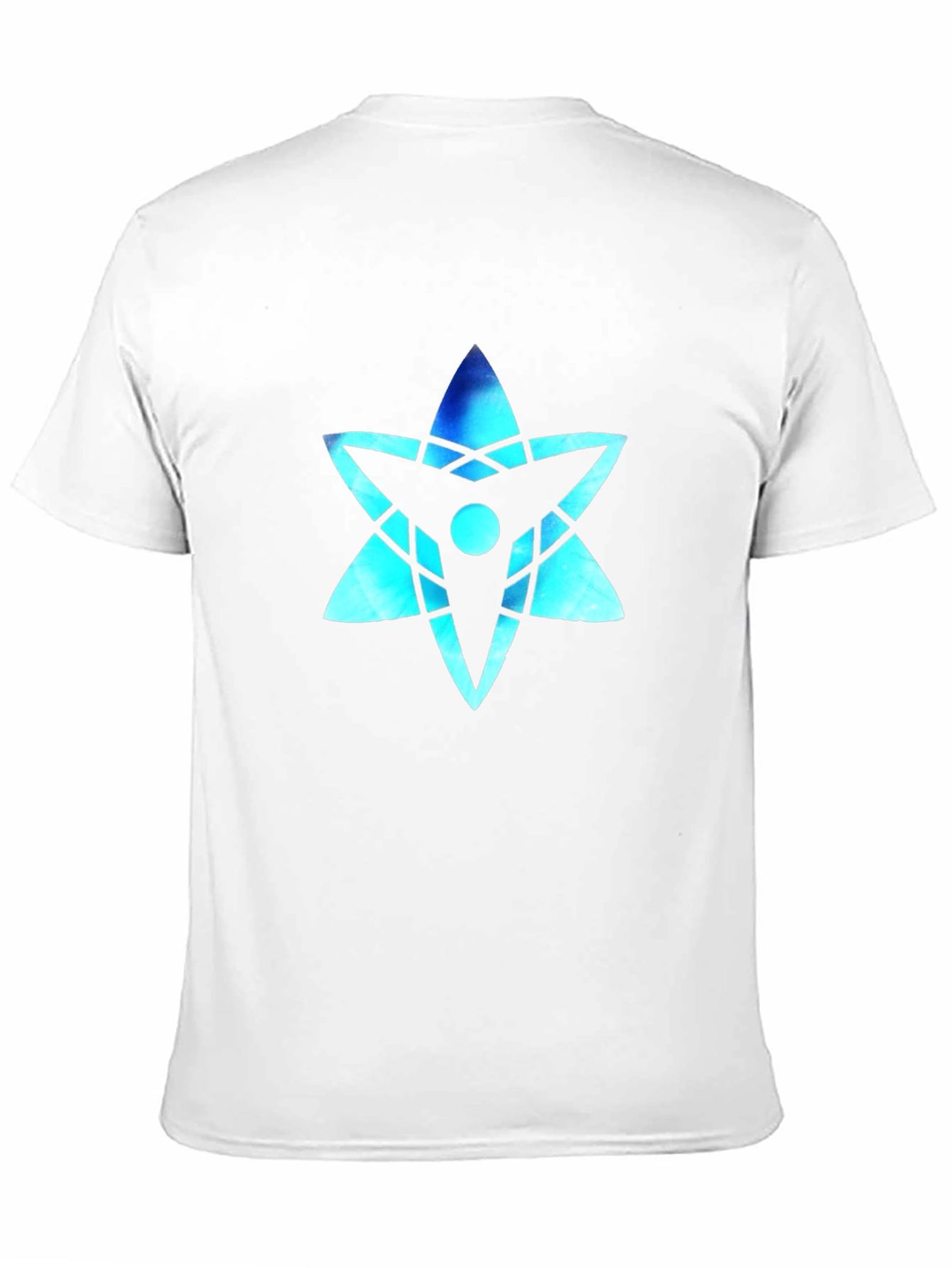 Cool Blue Star Graphic Black T-Shirt