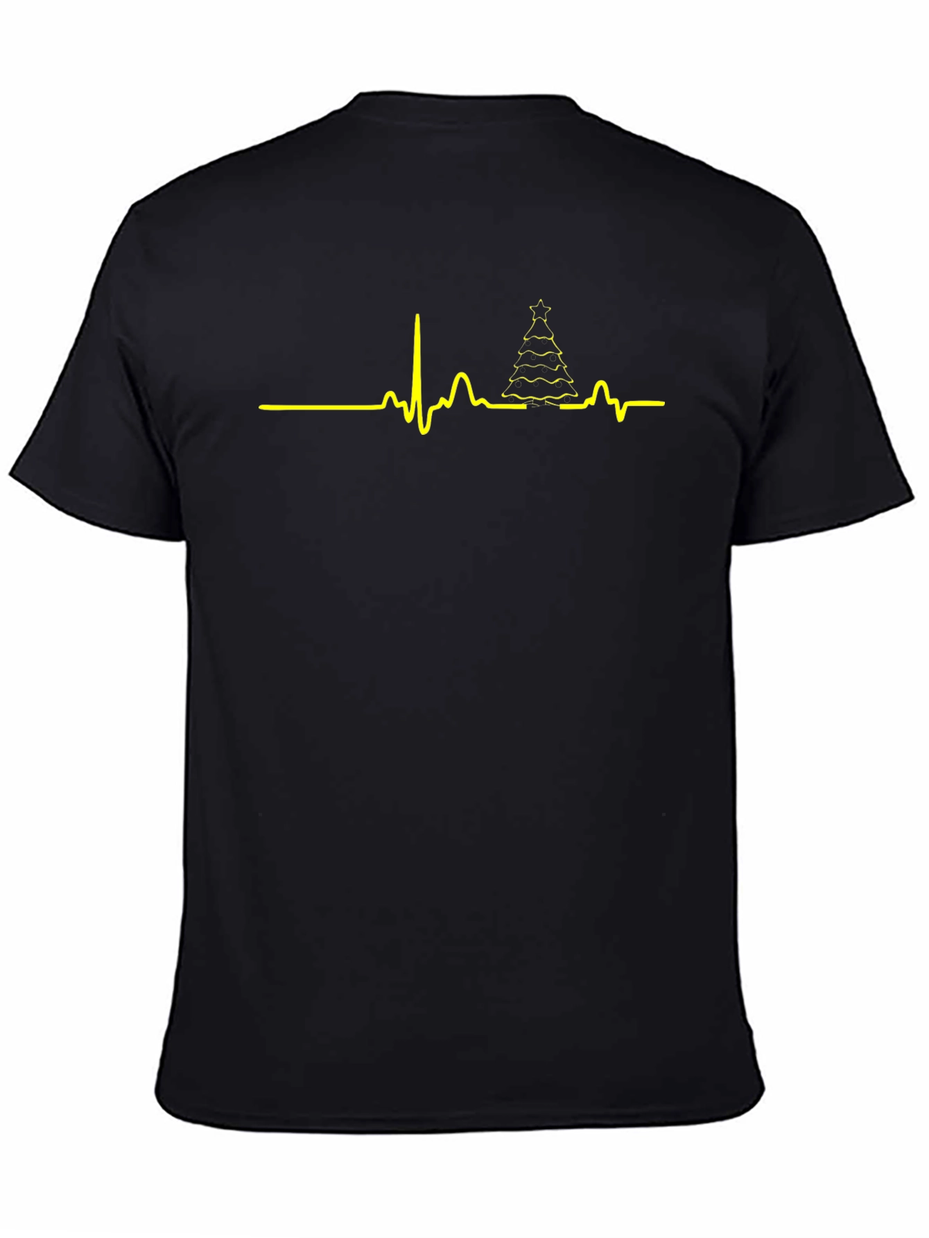 Christmas Tree Heartbeat T-Shirt - Holiday ECG Tee
