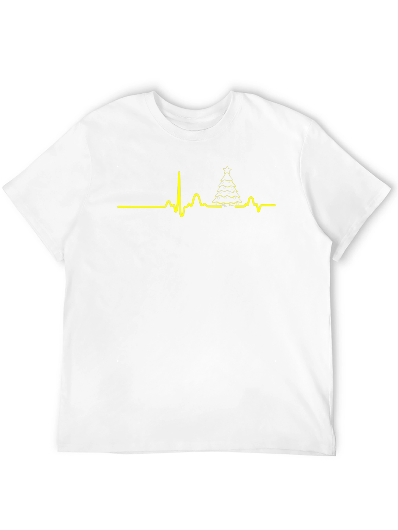 Christmas Tree Heartbeat T-Shirt - Holiday ECG Tee