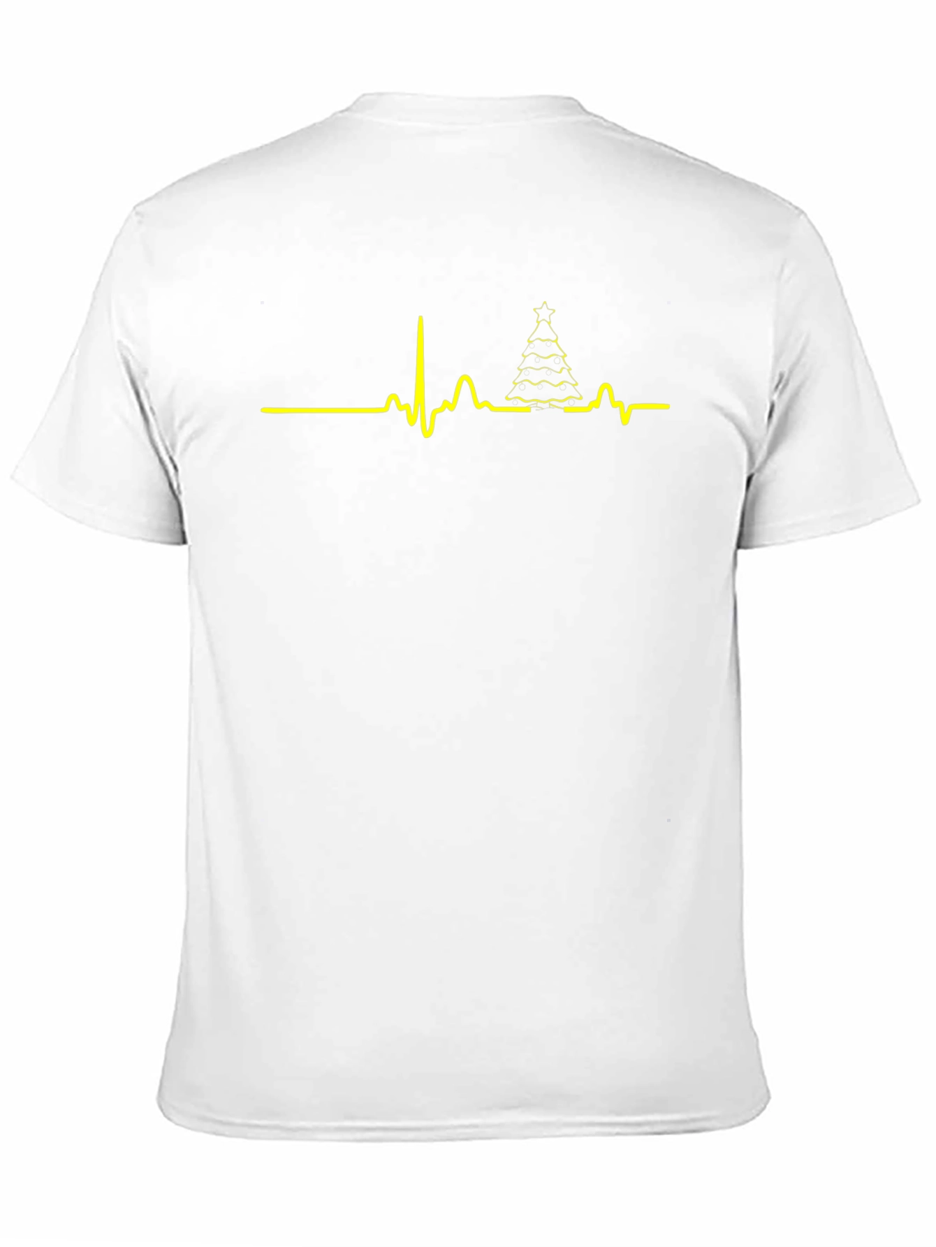 Christmas Tree Heartbeat T-Shirt - Holiday ECG Tee