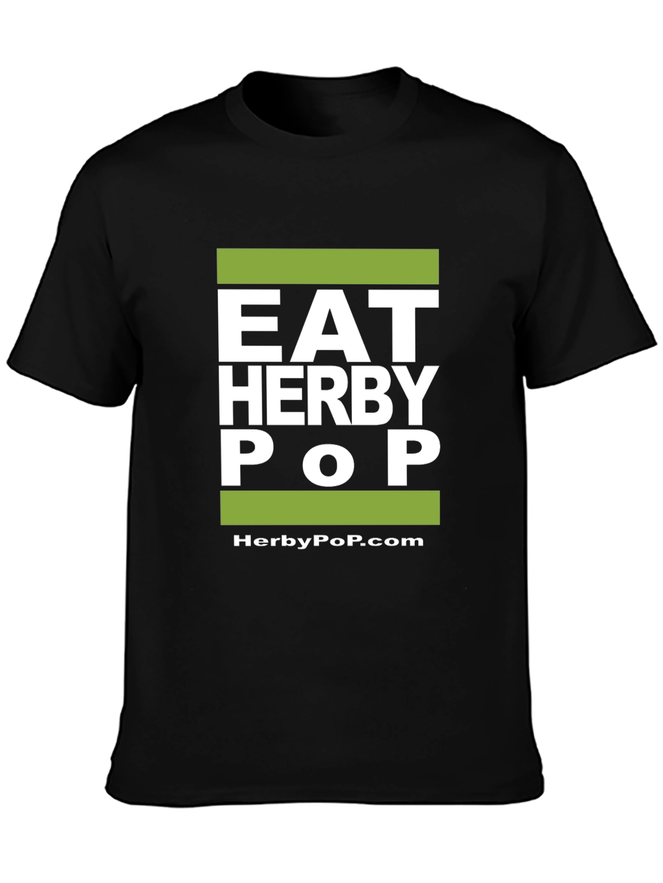 Eat Herby Pop Black T-Shirt