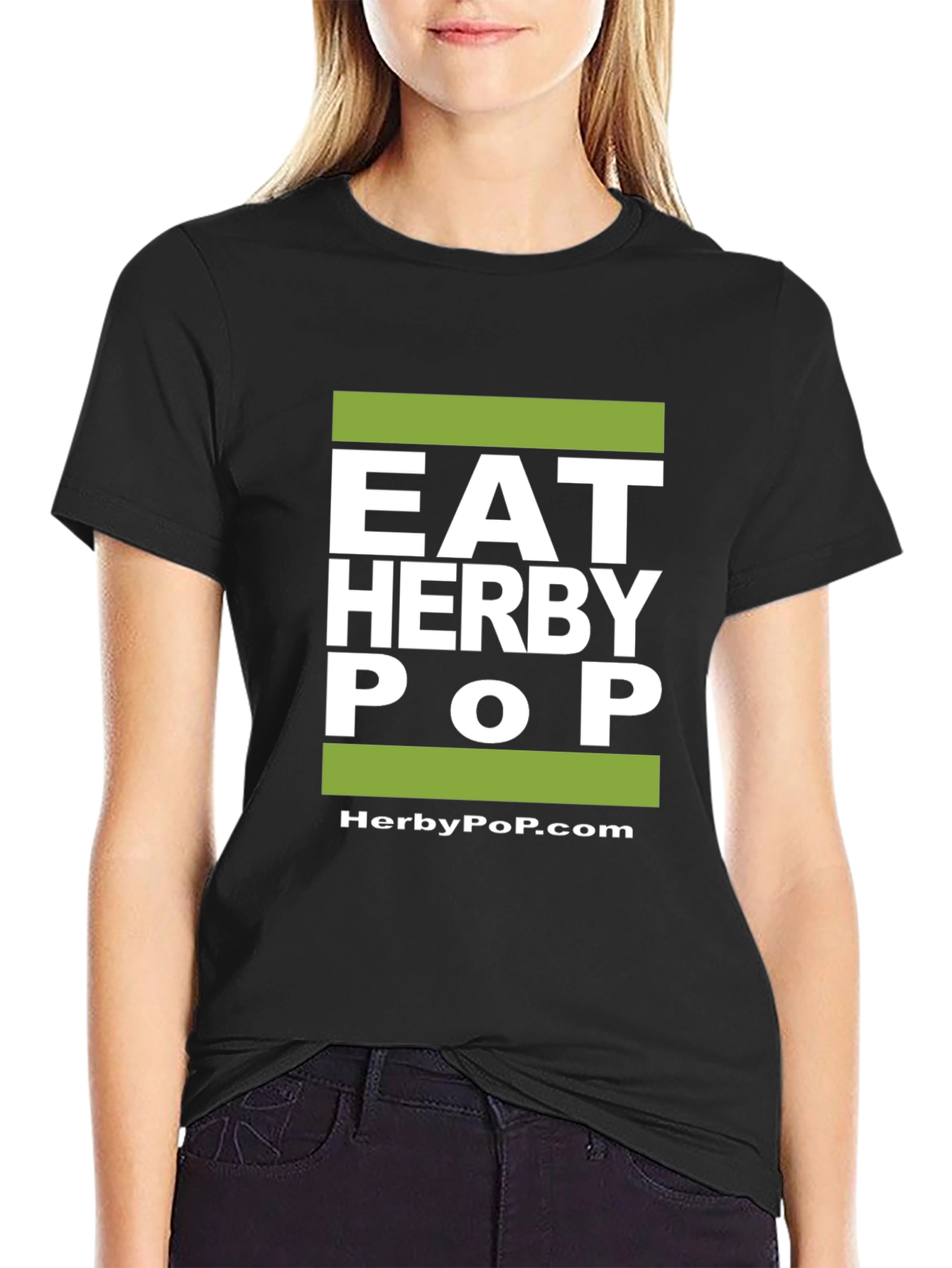 Eat Herby Pop Black T-Shirt