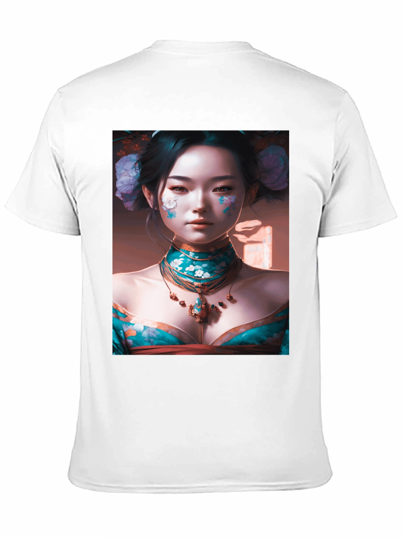 Geisha Art Black T-Shirt