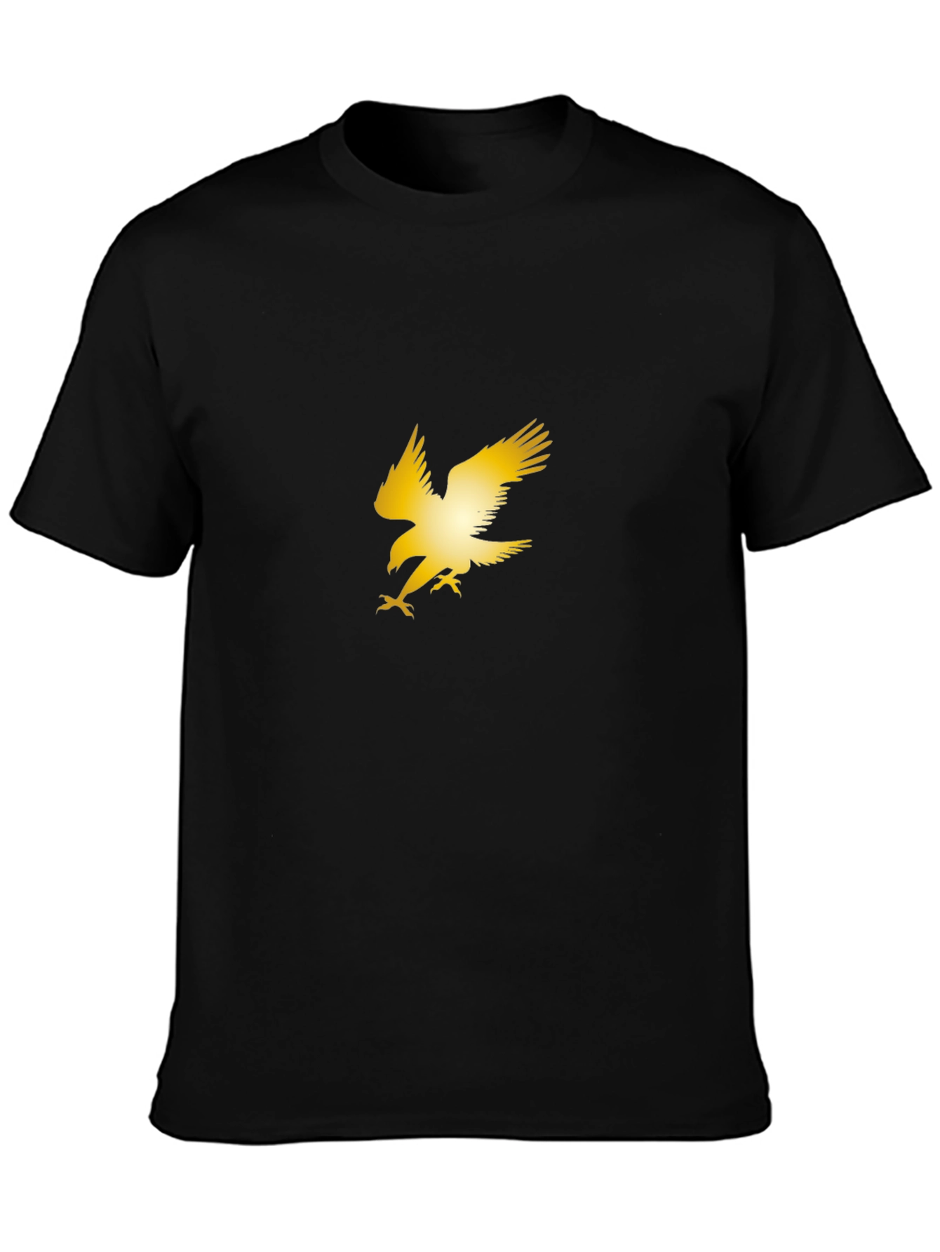 Golden Eagle Graphic Black T-Shirt