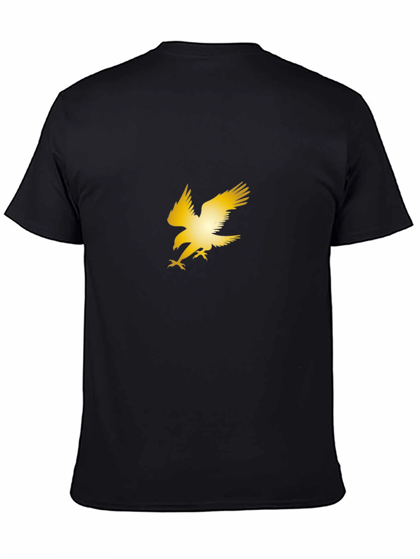 Golden Eagle Graphic Black T-Shirt