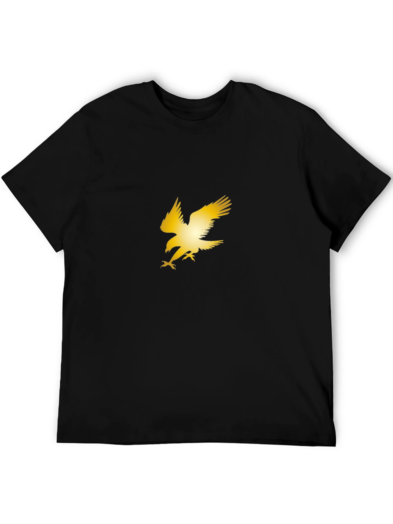 Golden Eagle Graphic Black T-Shirt