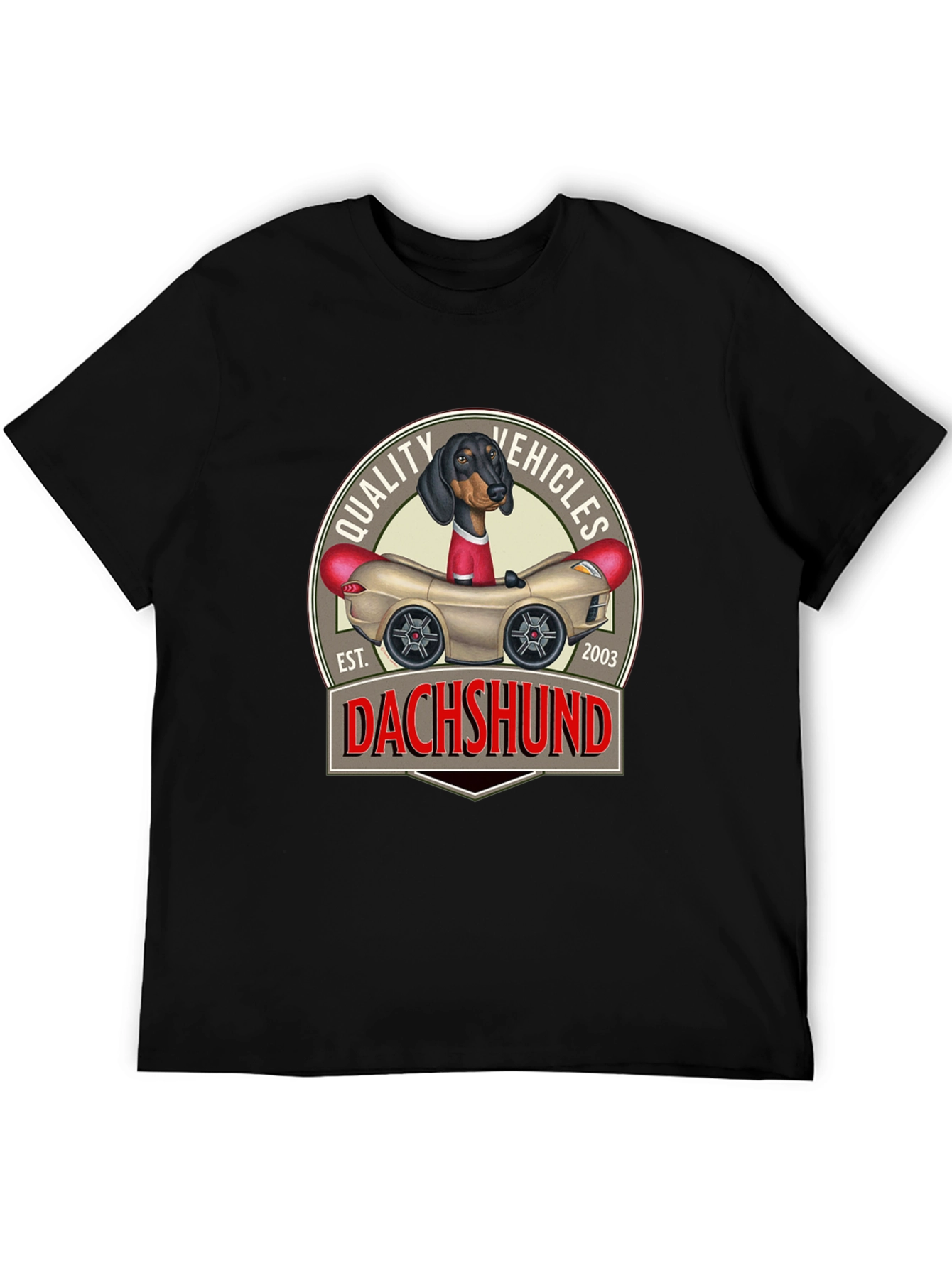 Dachshund Quality Vehicles T-Shirt