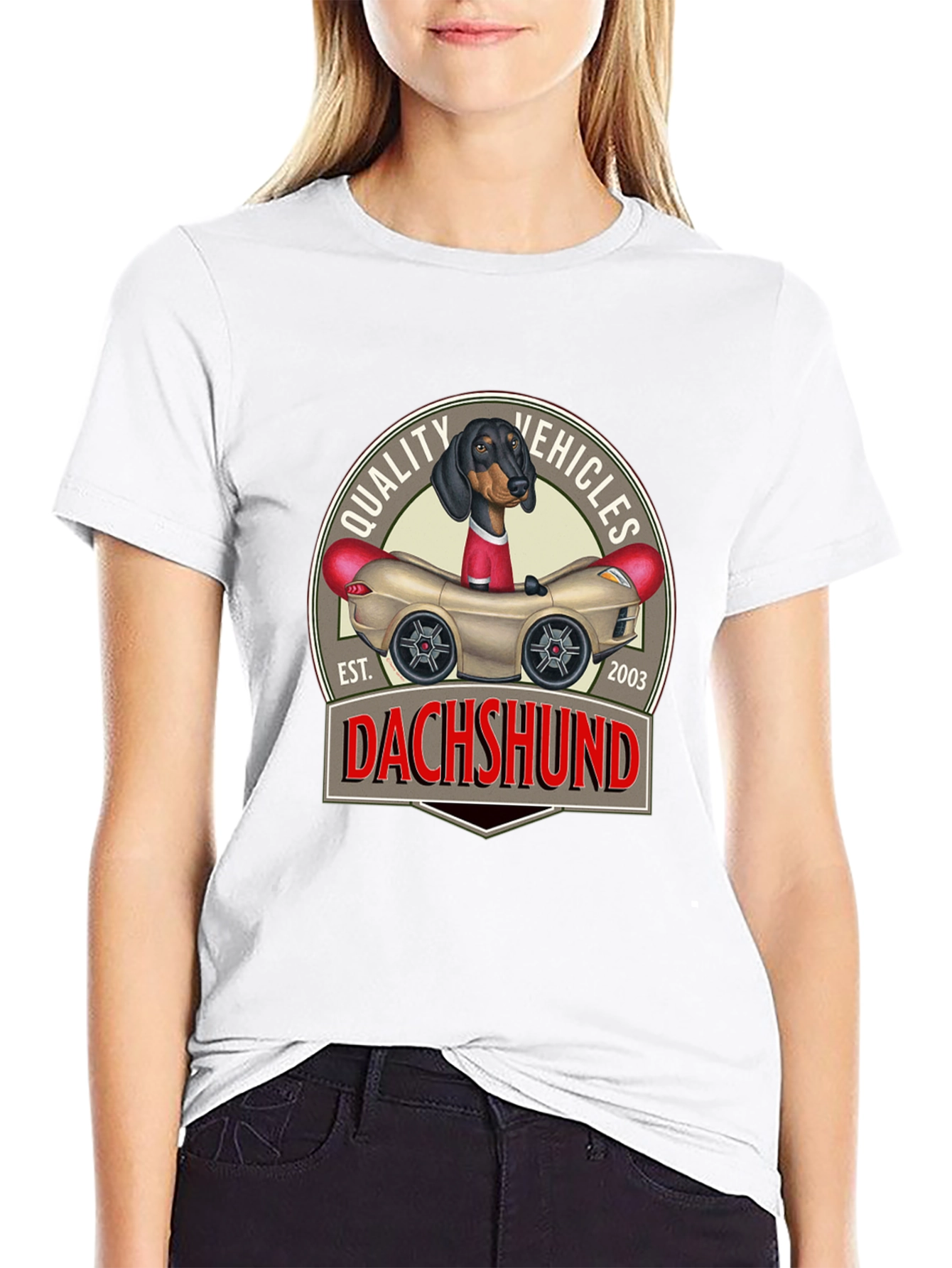 Dachshund Quality Vehicles T-Shirt