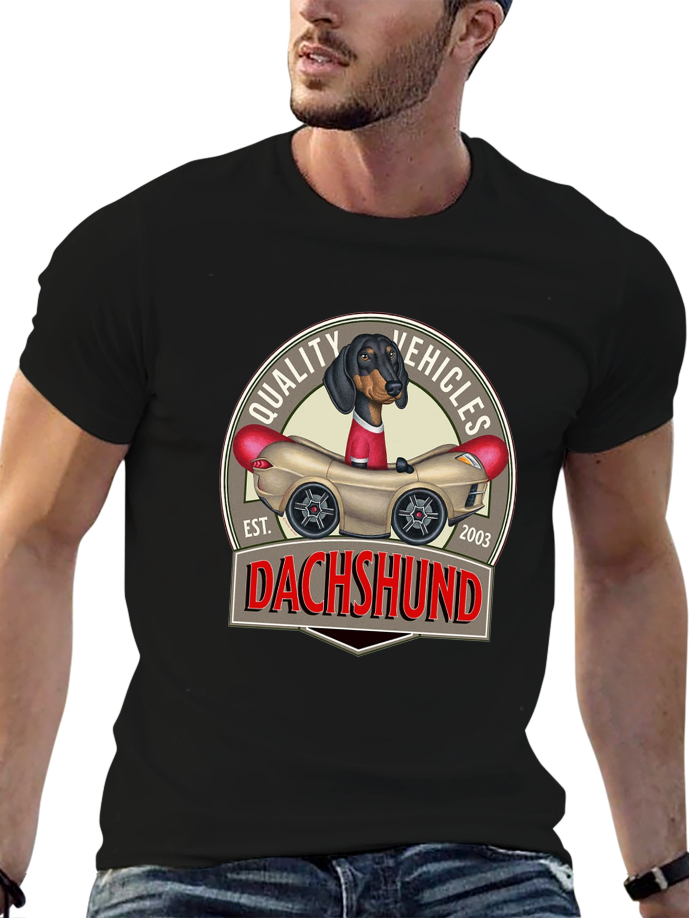 Dachshund Quality Vehicles T-Shirt